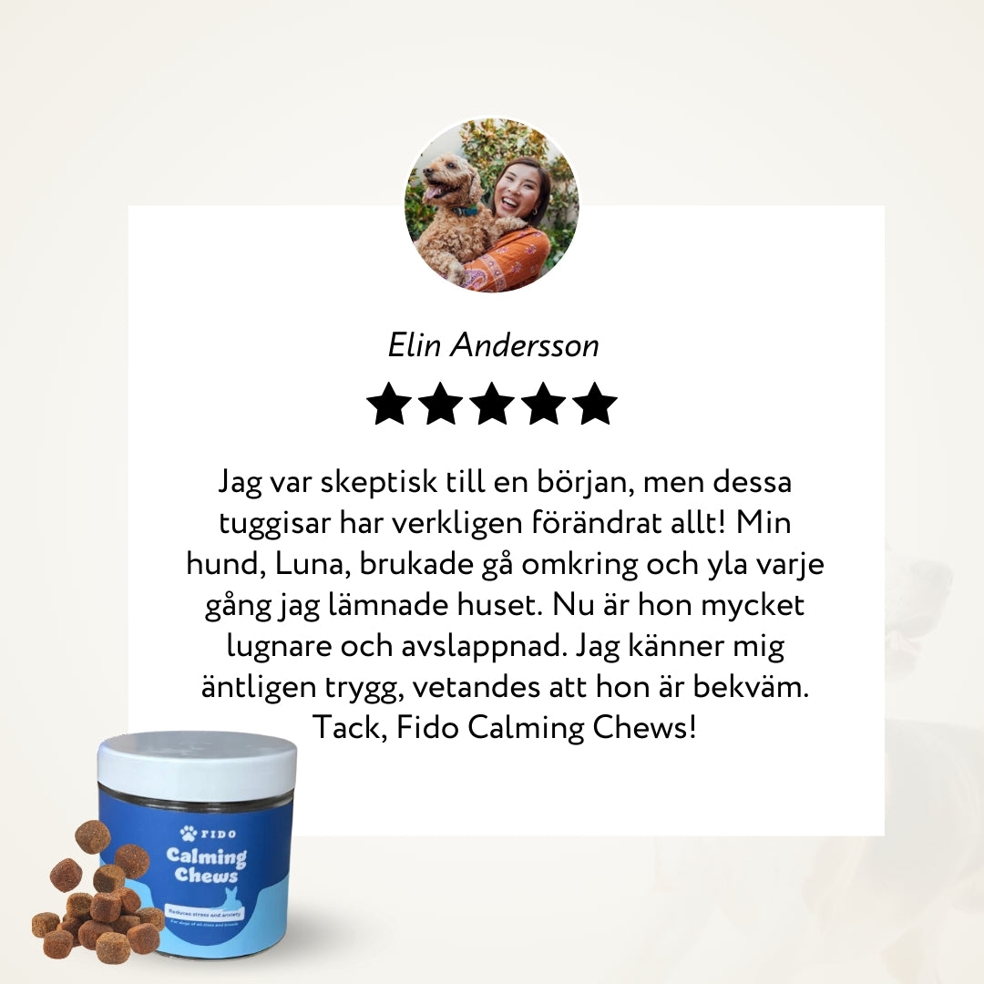 Fido Calming Chews - Mot ångest, stress och oro hos hundar