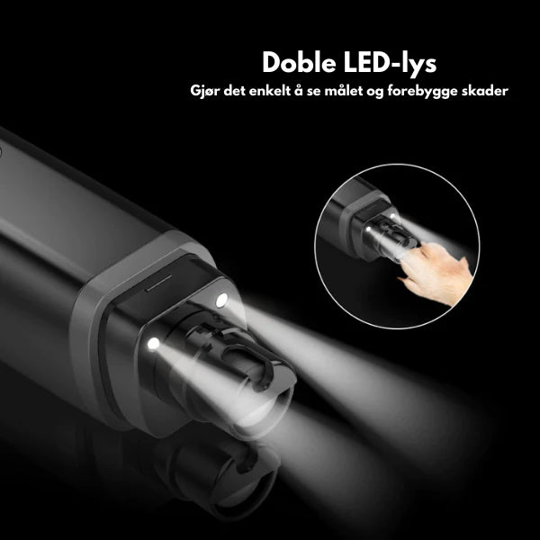 Elektrisk Kloslip med LED-ljus - Enkel kloklippning för hundar