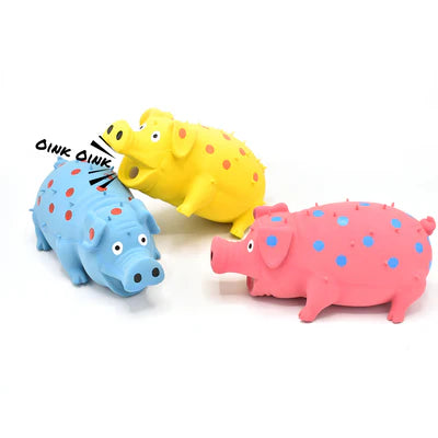 Piggy squeaker - hundleksak i gummi